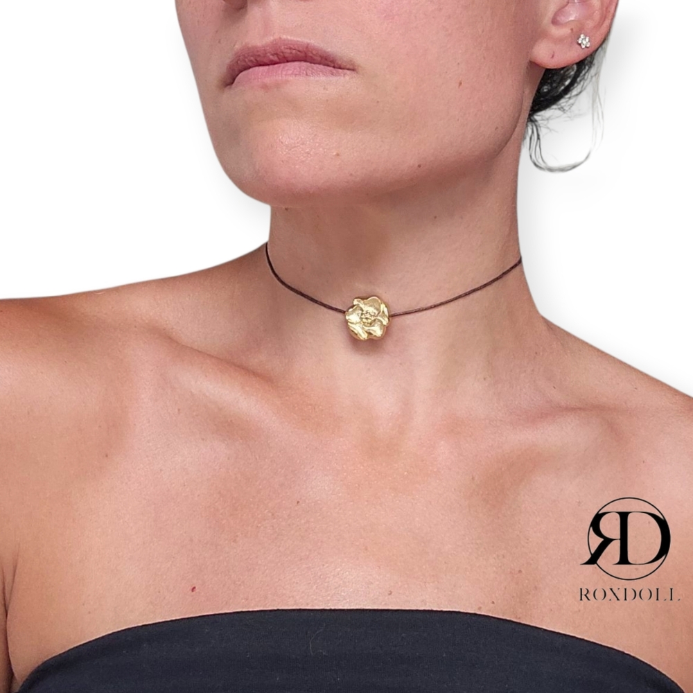 "Can I Call You Rose?" Handmade Necklace Choker Upcycles